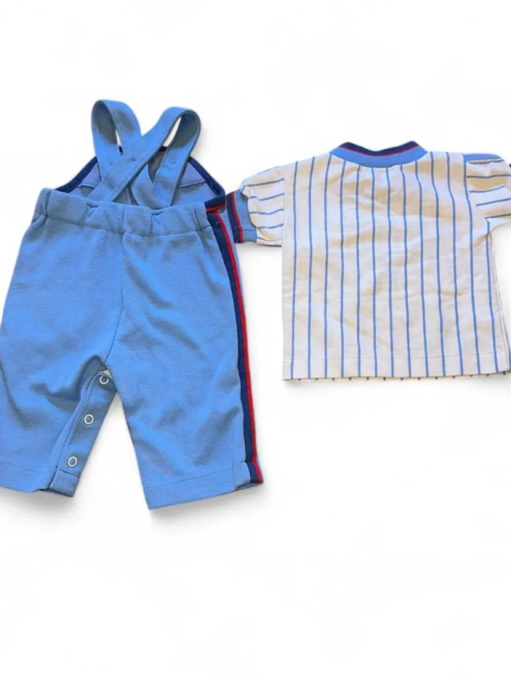 Vintage Baseball Blue baby romper outfit/costume